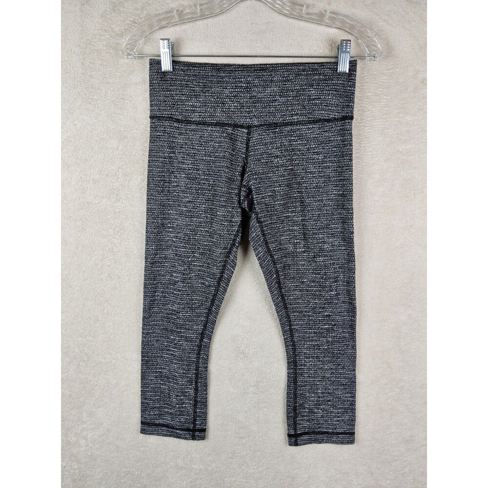 Lululemon Women’s Sheer Inset Patterned Athletic Leggings Size 6